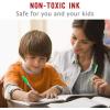 Volcanics Blue Dry Erase Markers Low Odor Fine Whiteboard Markers Thin Box of 12(Green)