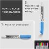 Volcanics Dry Erase Markers Low Odor Fine Whiteboard Markers Thin Box of 12, 10 Colors(10 colors)
