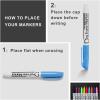 Volcanics Dry Erase Markers Low Odor Fine Whiteboard Markers Thin Box of 30, 10 Colors(10 colors)
