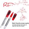 Volcanics Magnetic Dry Wipe Pens Dry Erase Markers With Eraser Cap Low Odor Fine Tip Whiteboard Pens Pack of 12,10 Colors(10 Colors)
