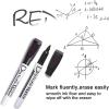 Volcanics Magnetic Dry Wipe Pens Dry Erase Markers With Eraser Cap Low Odor Fine Tip Whiteboard Pens Pack of 12,10 Colors(Blue)