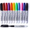 imageVolcanics Dry Erase Markers Low Odor Fine Whiteboard Markers Thin Box of 12 10 Colors10 colors