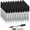 Volcanics Dry Erase Markers Low Odor Fine Whiteboard Markers Thin Box of 12, 10 Colors(Black)