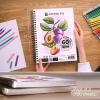 ARTISTIC EYE 9×12 Premium Mixed Media Sketchbooks: Pack of 2 (120 Sheets), 160 GSM, Spiral Bound Sketch Pads, Suitable for a Variety of Wet and Dry Media, Ideal for All Artists
