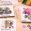 ARTISTIC EYE Mixed Media Sketchbooks 9×12 & Watercolor Pencils (72 colors) Bundle