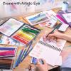 ARTISTIC EYE Premium Watercolor Pencils | Set of 48, Quality 3.5mm Soft Core Leads, Water-Soluble Pencils, Perfect for Beginner & Advanced Artists