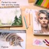 ARTISTIC EYE Watercolor Pads 5.5×8.5 & Watercolor Pencils (48 Colors) Bundle