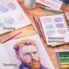 ARTISTIC EYE Watercolor Pads 9×12 & Watercolor Pencils (72 Colors) Bundle