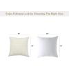 Volcanics Pack of 2 Corduroy Decorative-Throw-Pillow-Covers-18×18, Soft Striped Square Cushion Cases, Modern Farmhouse Boho Home Decor, Blue(Cream)