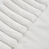 Volcanics Set of 2 Faux Fur Plush Decorative Throw Pillow Covers 18×18 Inches, Striped Cushion Cases Soft Fluffy Accent Pillowcases for Sofa, Couch and Bed, Beige(Cream White)