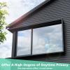 Volcanics Window Privacy Film Static Window Clings Vinyl 3D Decals Stickers Rainbow Window Film for Glass Door Home Heat Control Anti UV 17.5 x 78.7 Inches(Silver)