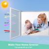 Volcanics Window Privacy Film Static Window Clings Vinyl 3D Decals Stickers Rainbow Window Film for Glass Door Home Heat Control Anti UV 17.5 x 78.7 Inches(Silver)