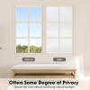 Volcanics Window Privacy Film Static Window Clings Vinyl 3D Decals Stickers Rainbow Window Film for Glass Door Home Heat Control Anti UV 17.5 x 78.7 Inches(White)