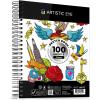 ARTISTIC EYE 9×12 Premium Sketch Book Set, 100 Sheets, Spiral Bound, 68lb (100gsm), Acid-Free Drawing Paper, Ideal for Kids, Teens & Adults (Set of 2)(Set of 1)