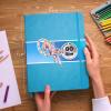 ARTISTIC EYE 8.5×11 Premium Hardcover Sketchbook – 80 Sheets (125 GSM), Acid-Free Drawing Paper, Hardbound Sketch Pad with Inner Pocket, Elastic Closure, and Bookmark Ribbon (Blue)(Blue)