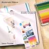 ARTISTIC EYE 8.5×11 Premium Hardcover Sketchbook – 80 Sheets (125 GSM), Acid-Free Drawing Paper, Hardbound Sketch Pad with Inner Pocket, Elastic Closure, and Bookmark Ribbon (Blue)(Blue)