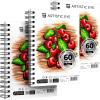 ARTISTIC EYE 5.5×8.5 Premium Mixed Media Sketchbooks: Pack of 3 (180 Sheets), 160 GSM, Spiral Bound Sketch Pads, Suitable for a Variety of Wet and Dry Media, Ideal for All Artists