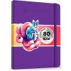 ARTISTIC EYE 8.5×11 Premium Hardcover Sketchbook – 80 Sheets (125 GSM), Acid-Free Drawing Paper, Hardbound Sketch Pad with Inner Pocket, Elastic Closure, and Bookmark Ribbon (Violet)(Violet)