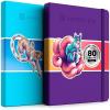 ARTISTIC EYE 8.5×11 Premium Hardcover Sketchbook: Pack of 2 (160 Sheets), 125 GSM, Acid-Free Drawing Paper, Hardbound Sketch Pad with Inner Pocket, Elastic Closure, and Bookmark Ribbon