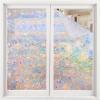 Volcanics One Way Window Privacy Film with Installation Tools 35.4 x 118 Inches, Sun Blocking Window Tinting Film for Home Heat Control Mirror Tint Film Static Cling, Silver(Multicolor)