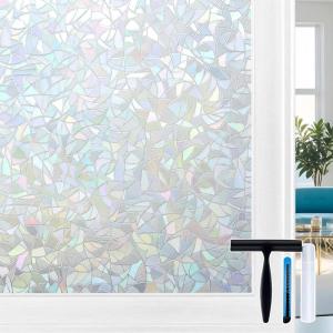 Volcanics One Way Window Privacy Film with Installation Tools 35.4 x 118 Inches, Sun Blocking Window Tinting Film for Home Heat Control Mirror Tint Film Static Cling, Silver(Grayish Silver)