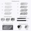 ARTISTIC EYE Premium Drawing and Sketching Pencil Art Set (20 Items): Complete Kit with Graphite Pencils, Charcoal Pencils, Sticks, Blending Stumps, Erasers, and Sharpeners