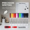 Volcanics Magnetic Black Dry Erase Markers with Eraser Cap, Fine Tip 1-2mm, Low Odor Whiteboard Markers, Smudge-Free Erasable Pens for Office, Classroom & Home Use, 6 Pack(10 Colors)